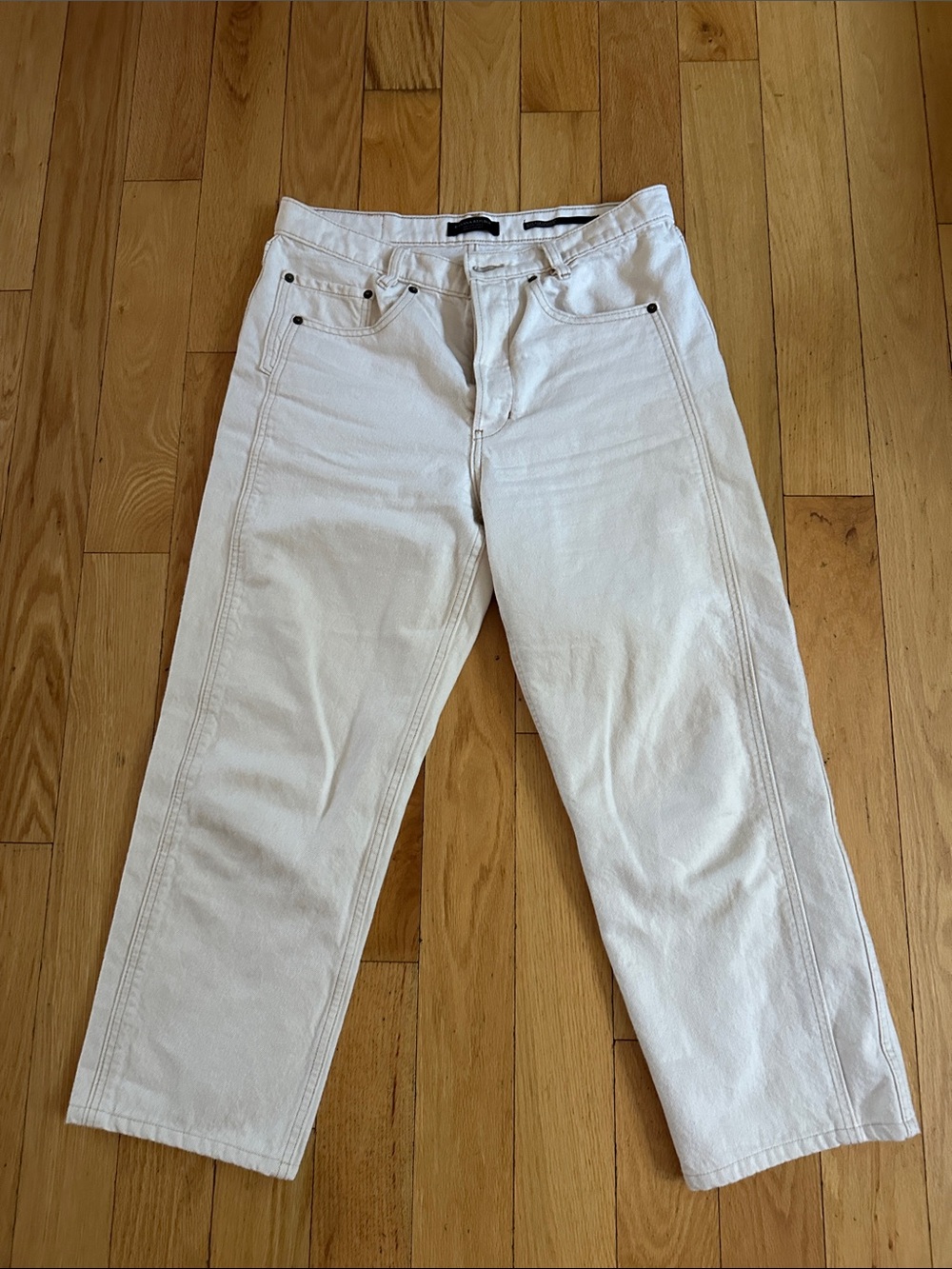 Women’s Banana Republic Cream Straight-Leg Jeans